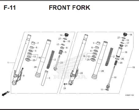 F-11 FRONT FORK