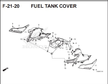 F-21-20 FUEL TANK COVER