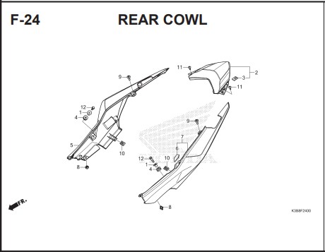 F-24 REAR COWL