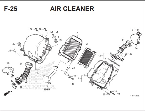 F-25 AIR CLEANER