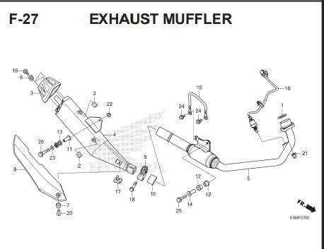 F-27 EXHAUST MUFFLER