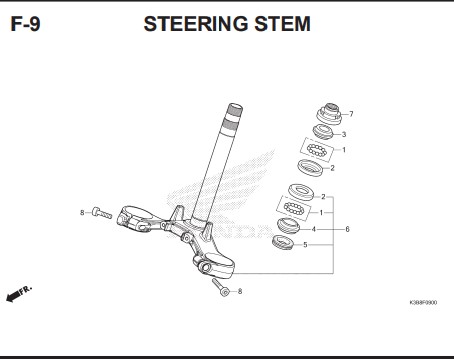 F-9 STEERING STEM