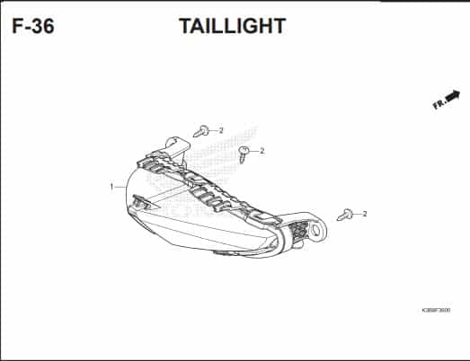 F36 - TAILLIGHT