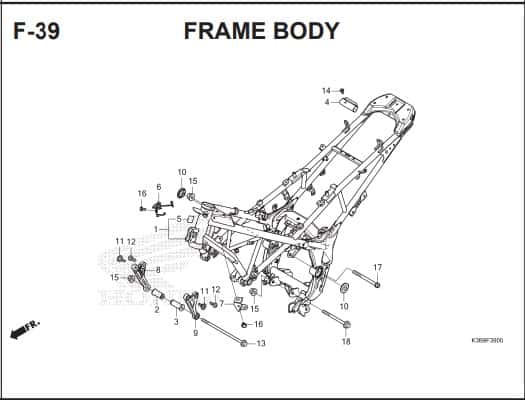 F39- FRAME BODY