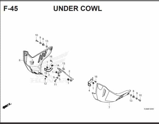 F45 UNDER COWL