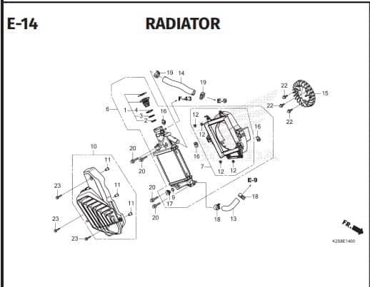 E-14 RADIATOR