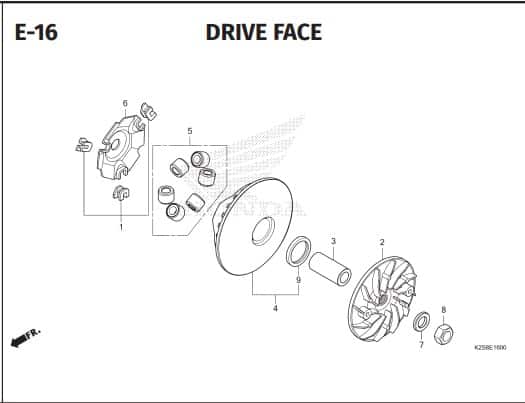 E-16 DRIVE FACE