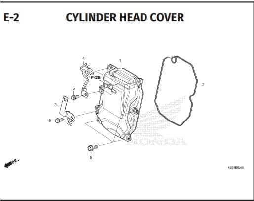 E-2 CYLINDER HEAD COVER