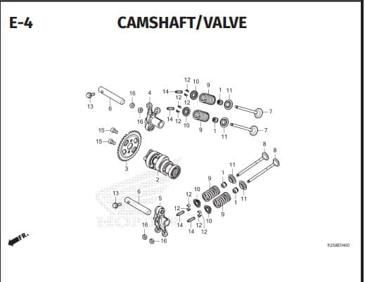 E -4 CAMSHAFT VALVE