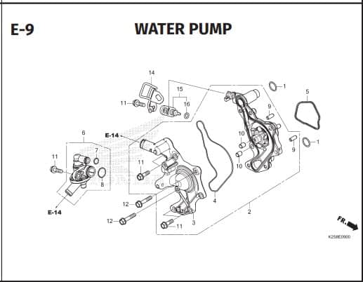 E-9 WATER PUMP