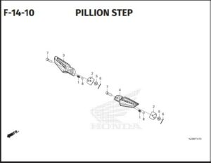 Pin Pillion Step - BeAT FI eSP, PCX, Vario 125 FI eSP, Vario 150 eSP