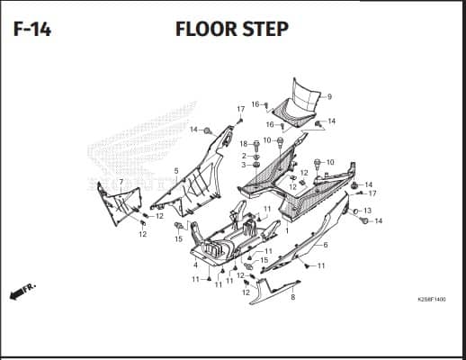 F-14 FLOOR STEP