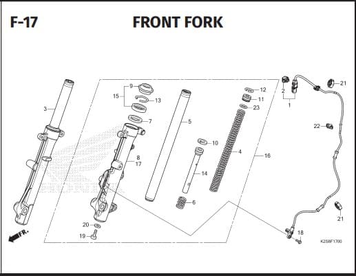 F-17 FRONT FORK