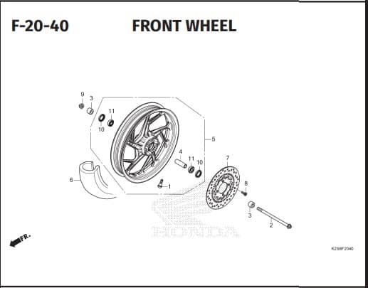 F-20-40 FRONT WHEEL