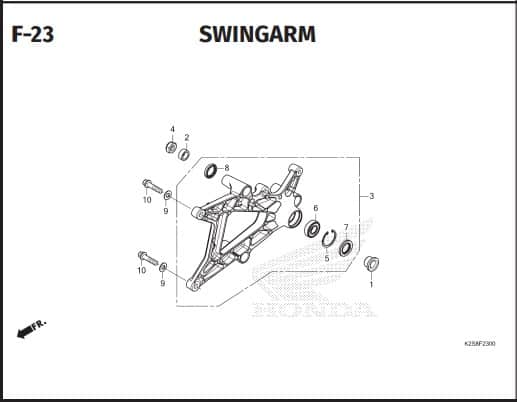 F-23 SWINGARM