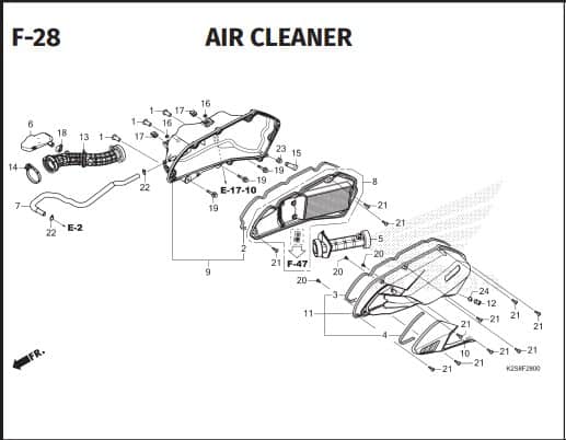 F-28 AIR CLEANER