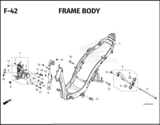 F-42 FRAME BODY