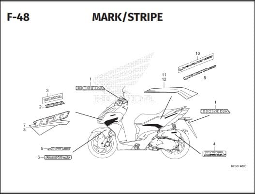 F-48 MARK STRIPE