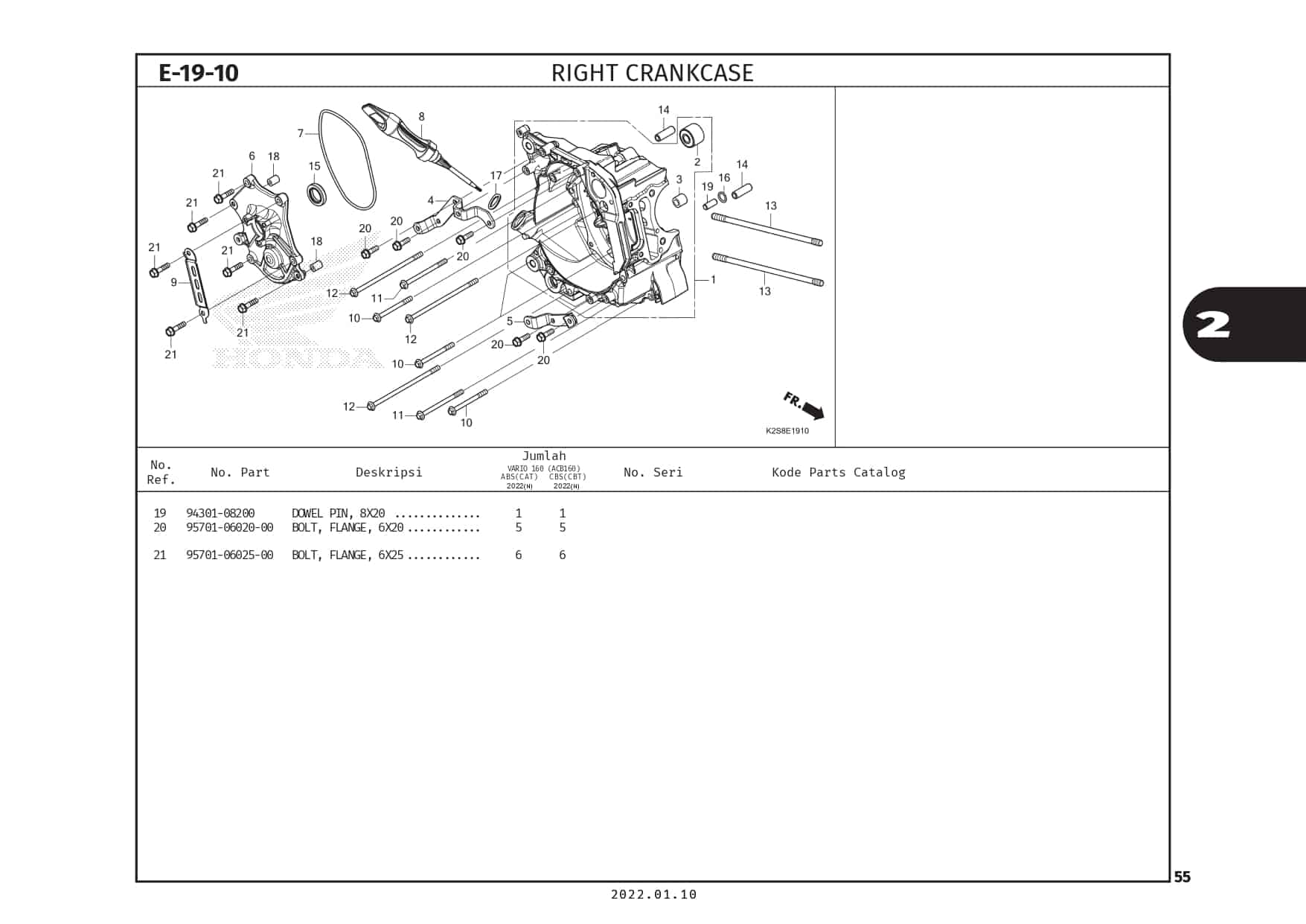 E19-10 - Right CrankCase