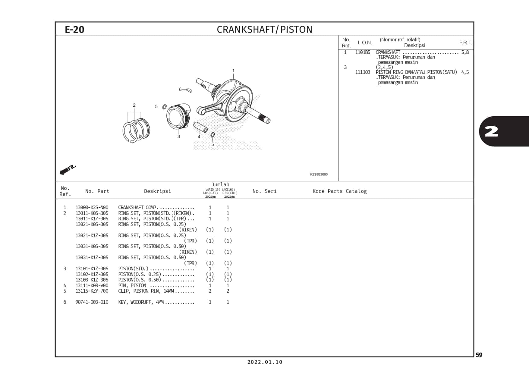 E20 - CrankShaft Piston