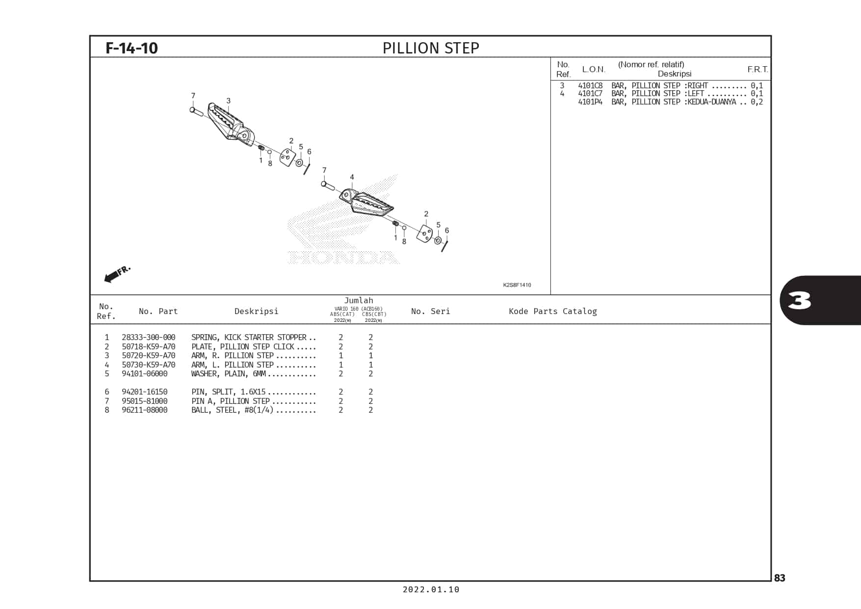 F14-10 - Pillion Step