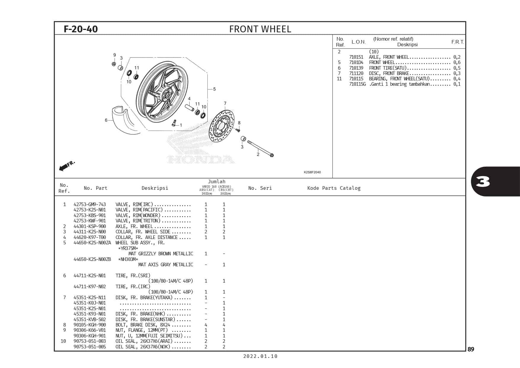 F20-40 - Front Wheel