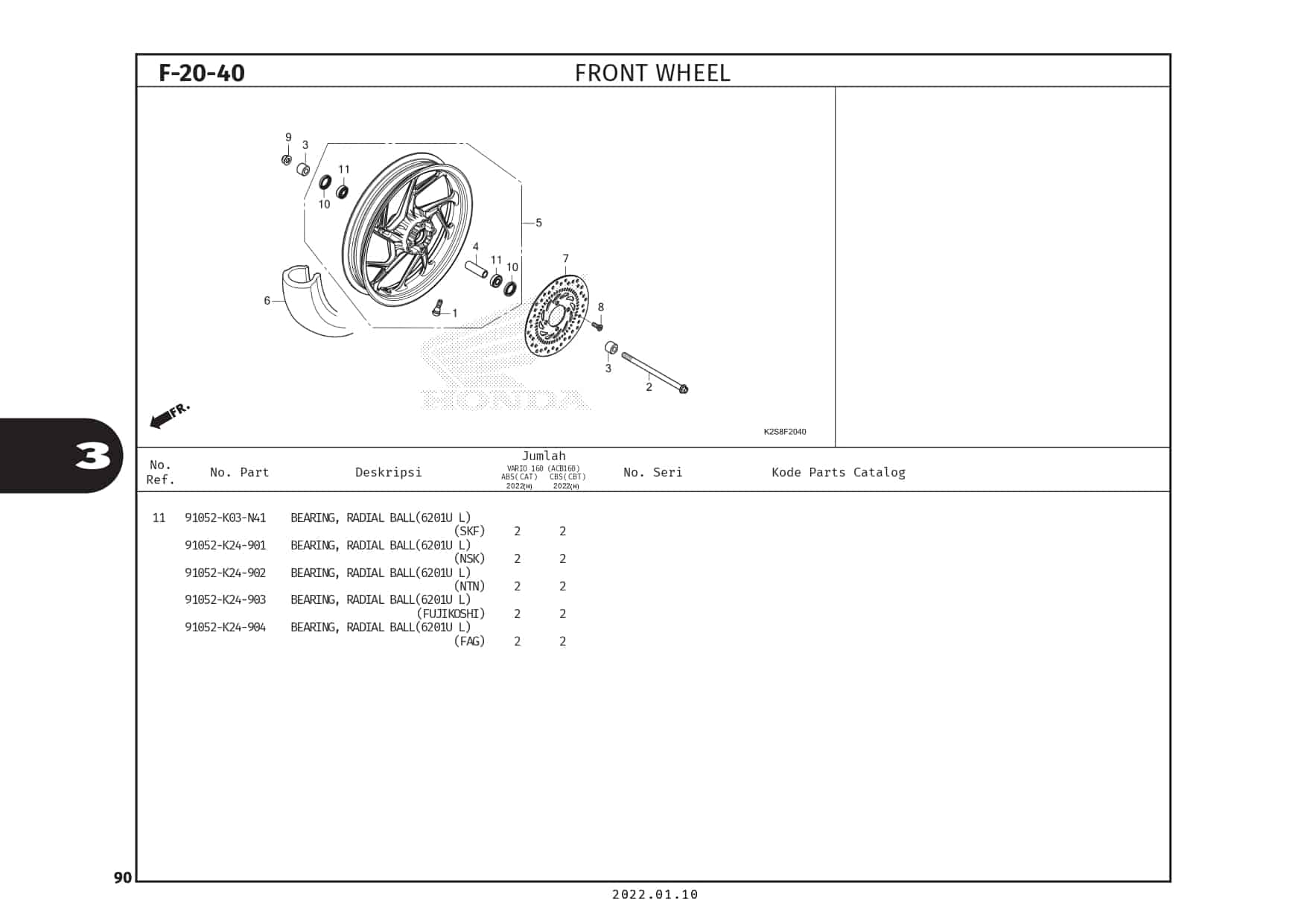 F20-40 - Front Wheel