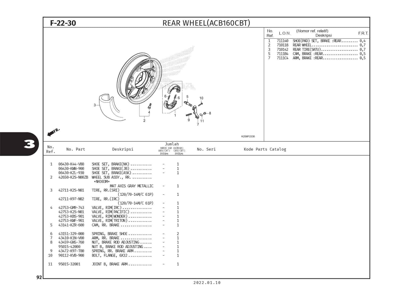 F22-30 Rear Wheel