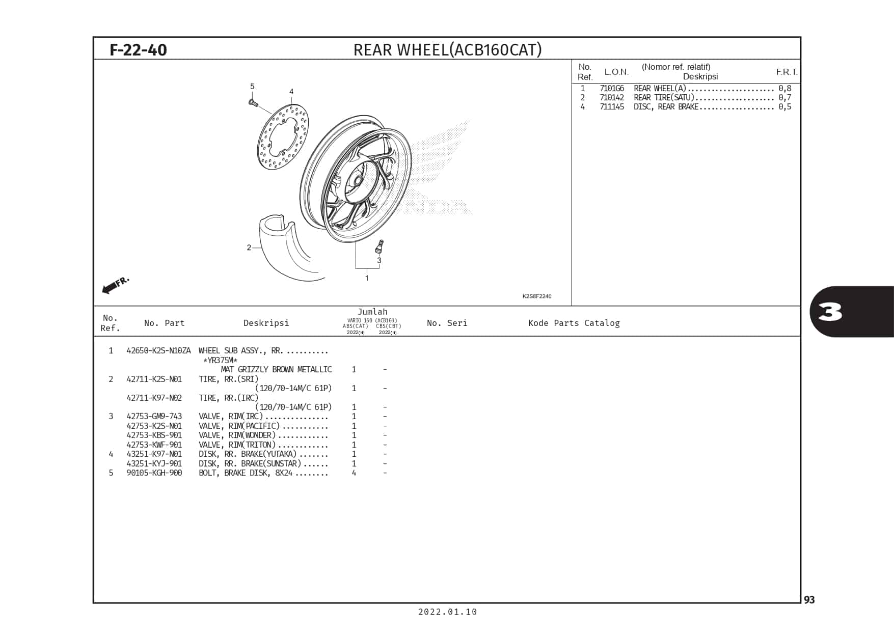 F22-40 - Rear Wheel