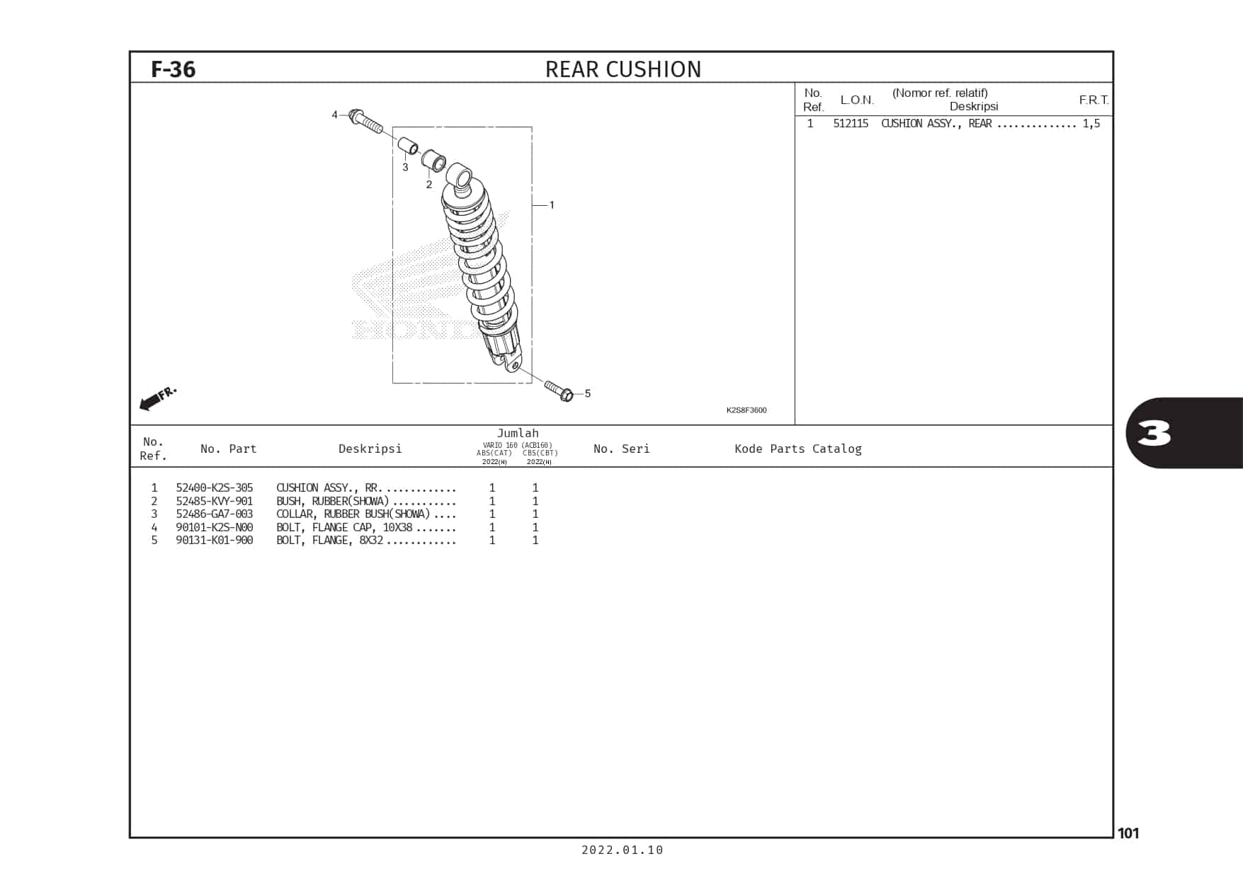 F36 – Rear Cushion