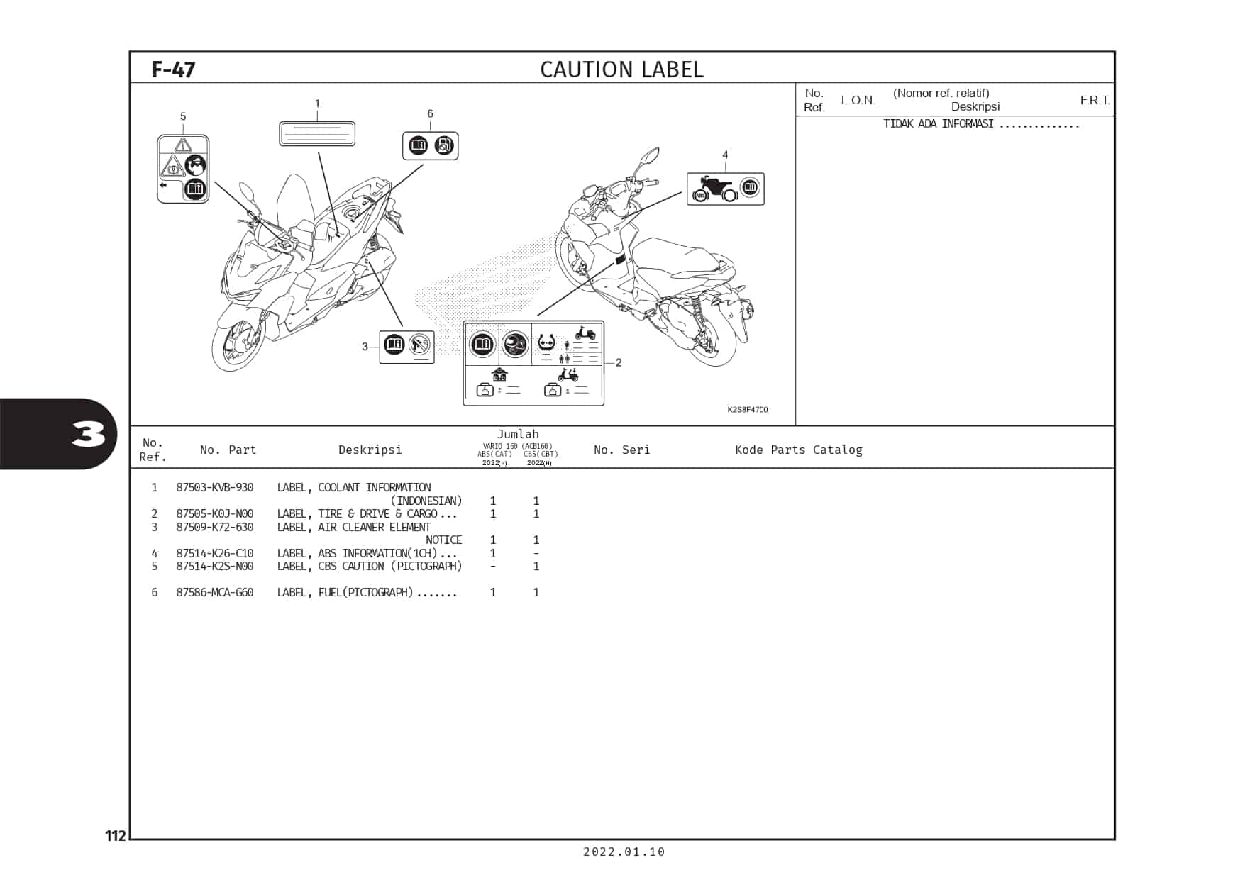 F47 – Caution Label