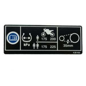 87505K3BN00-LABEL-TIRE-DRIVE-CHAIN