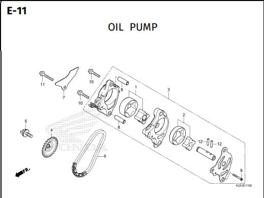 E-11 OIL PUMP