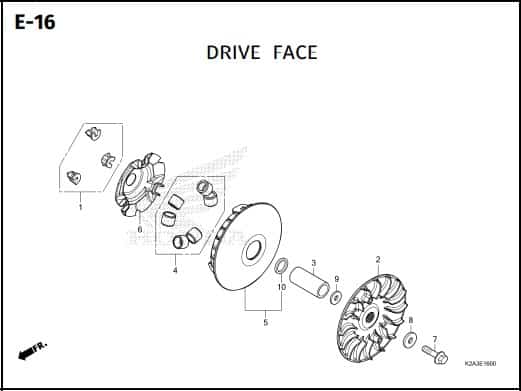 E-16 DRIVE FACE