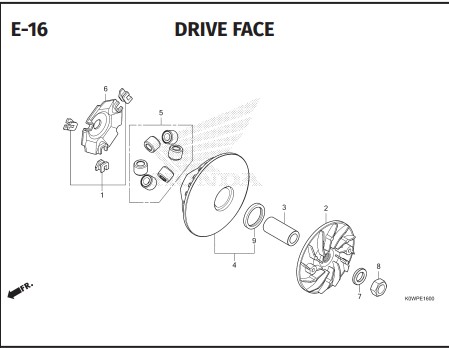 E-16 DRIVE FACE