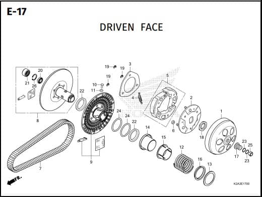 E-17 DRIVEN FACE