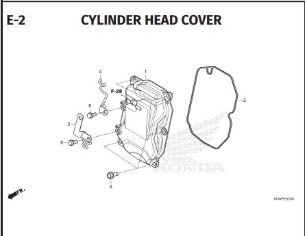 E-2 CYLINDER HEAD COVER