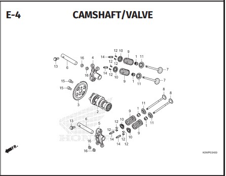 E-4 CAMSHAFT VALVE