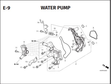 E-9 WATER PUMP