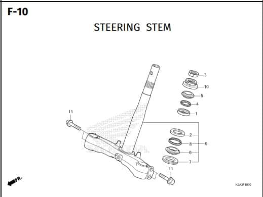 F-10 Steering Stem – Katalog Honda Forza