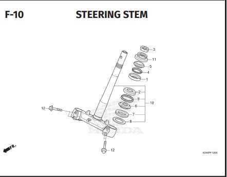 F-10 Steering Steam – Honda ADV 160