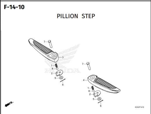 F-14-10 PILLION STEP