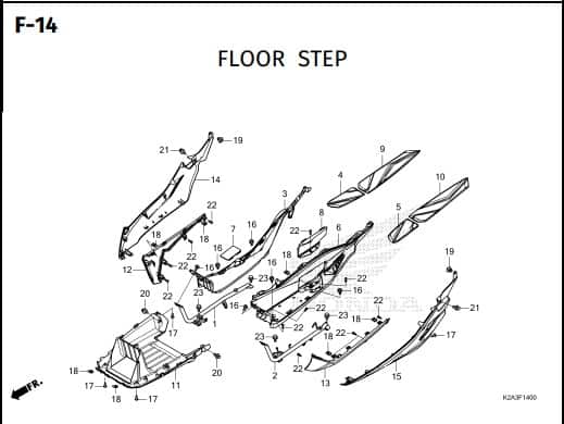 F-14 FLOOR STEP