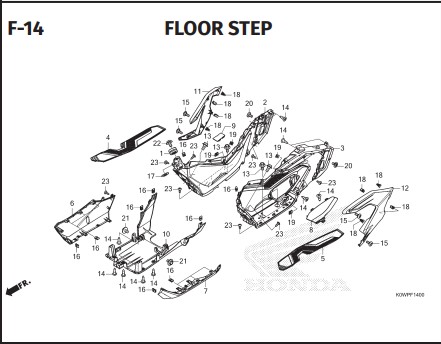 F-14 FLOOR STEP