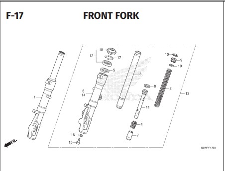 F-17 Front Fork – Honda ADV 160