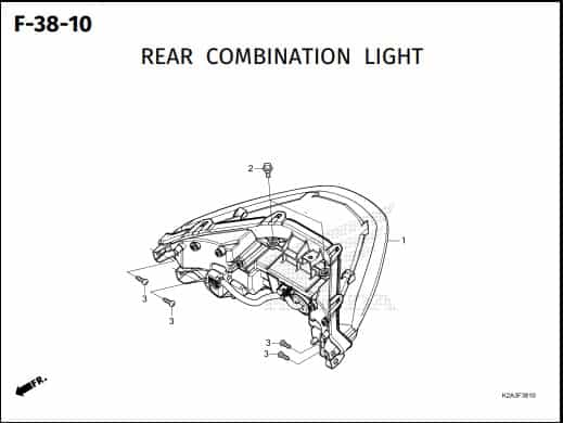 F-38-10 Rear Combination Light – Katalog Honda Forza