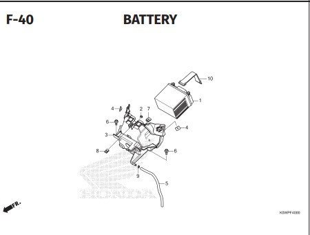 F-40 Battery – Honda ADV 160