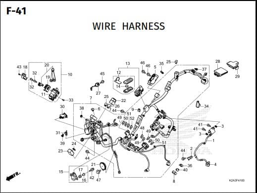 F-41 Wire Harness – Katalog Honda Forza