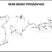 F-7 Rear Brake Pipe – Honda ADV 160