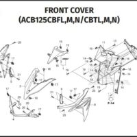 F-12 Front Cover – Katalog Suku Cadang Honda Vario 125 K2V F-12 FRONT COVER